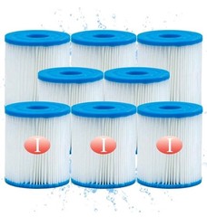 8 Pk Type I Filter Cartridge For Summer Waves Above Ground Pools 300 gal 58093