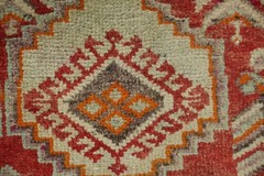 Tribal Geometric Red Rug 4×5 Hand-knotted Wool Traditional Vintage for Any Room