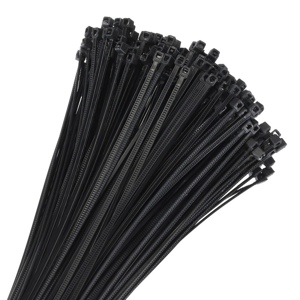 1000pcs 3″ 11 Lbs Cable Zip Ties Self-Locking Small Nylon 1/8″ Black