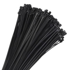 1000pcs 3″ 11 Lbs Cable Zip Ties Self-Locking Small Nylon 1/8″ Black