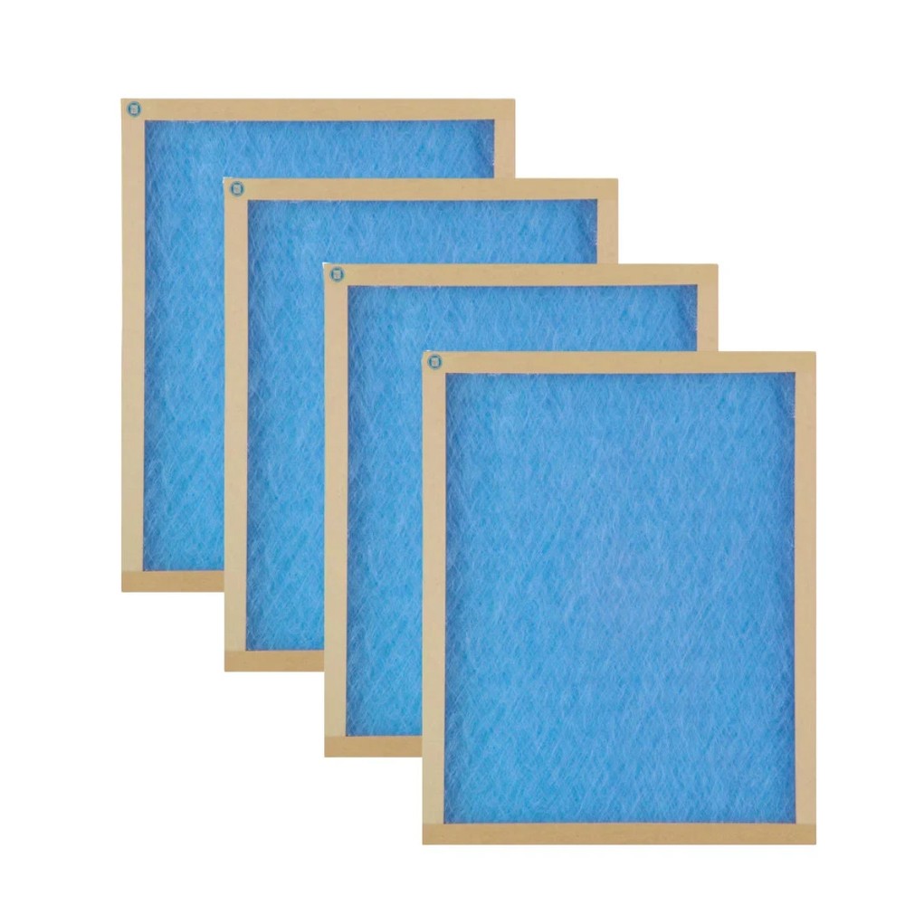 True Blue 20x25x1 Fiberglass Air Filter 4-Pack –FPR 1 MERV 2 Furnace HVAC Filter