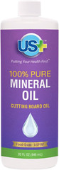 100% Pure Mineral Oil 32Oz Food Grade USP Restore Cutting Board & Butcher Block