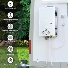 6L 8L 10L 12L 18L Tankless Propane Gas Water Heater On-Demand LPG Water Boiler