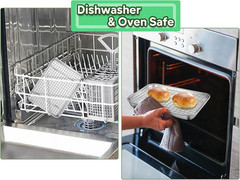 Toaster Oven Pan with Rack Set, 9’’ x 7’’ x 1’’ Stainless Steel Compact Toaster