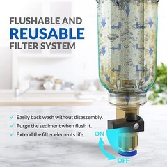 10 Inch Big Blue 10″ x 4.5″ Whole House Water Filter Housing Filtration System