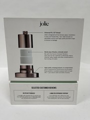 Jolie Filtered Showerhead Annual Pack w/4 Total Filter Refills Brushed Steel New