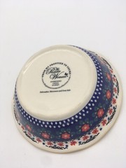 PIONEER WOMAN Stoneware Salad Bowl Plate White Yellow RED Floral Design