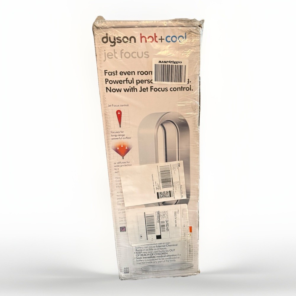 Dyson Hot+Cool Jet Focus Fan And Heater (AM09) White/Silver