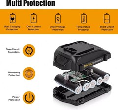 2PACK 8.0Ah For WORX 20V 8AH MAX Extend Lithium-Ion Battery WA3525 WA3575 WA3520