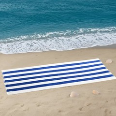 Cabana Stripe Beach Towels, 4 Pack, 58 in x 28 in, Blue