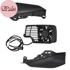 Coolflow Fan for Road Glide, Oil Cooler Fan with Heat Shield for Harley Touring