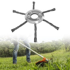 Wire Grass Trimmer Head Lawn Mower Brush Cutter Weed Eater Trimmer 6 Blades 7in