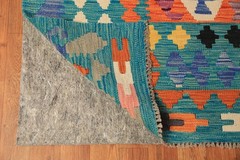 Geometric Kilim Southwestern Area Rug 8×11 Hand-woven Wool Carpet for Any Room