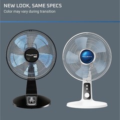 Rowenta Turbo Silence Table Fan 12 In. Ultra Quiet Oscillating Fan VU2730 White