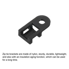 500pcs Cable Tie Base Saddle Type Mount Wire Holder 0.79″x0.38″x0.2″ 0.16″ Dia