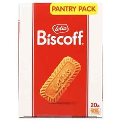 Lotus Biscoff Cookies, 17.6 Oz, Dispenser Box (20 sleeves of 2 XL cookies) New
