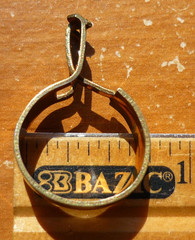 (16) Vintage Brass Finish 5/8″ Clip-On Cafe Curtain Drapery Rings