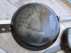 De Buyer Carbon Steel Crepe 7 7/8″ and Egg Pan 5 5/8″ Marked Mineral B France