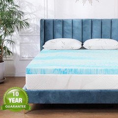 Beddle Gel Memory Foam Mattress Topper, Full Size, 2 inch, for Pressure Relief