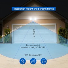 3400lm LED Motion Sensor Light 30W Security Light Spotlight Backyard Safe Guard
