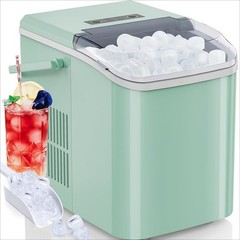 Portable Countertop Ice Maker Self-Cleaning Machine 9 Cubes in 6 Mins 26.5lbs