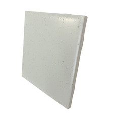Freckled 4.25 in Ceramic Tile Specs Dots Subway Square Vintage Off White Matte