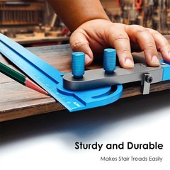 Stair Tread Template Tool Aluminum Alloy Jig Accurately Measuring Angle Length