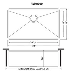 Ruvati 32-inch Undermount Workstation Kitchen Sink Single Bowl – RVH8300
