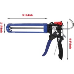 WORKPRO Caulking Gun Smooth Round Rod Adjustable Thrust Ratio Hand Silicone Gun