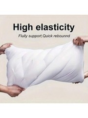 Pack of 2 Bed Pillows Quilted HOTEL QUALITY Down Alternative Gusseted Pillow