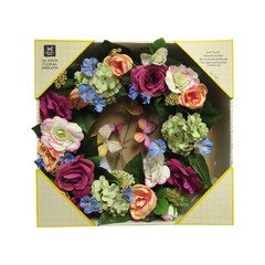 Member’s Mark 26″ Seasonal Spring Floral Synthetic Wreath, Multicolor