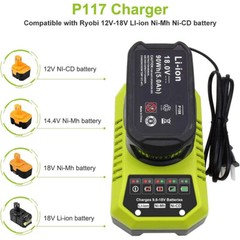 For Ryobi One + 18 Volt P117 18V PCG002 Lithium Ion Battery Charger Li-ion