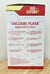 Arabic Vacuum Flask – Shai – Tea – Keeps Hot & Cold – 1 Liter – DARK RED