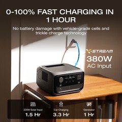 EcoFlow 858Wh River 3 Plus Portable Power Station with EB600 Extra Battery