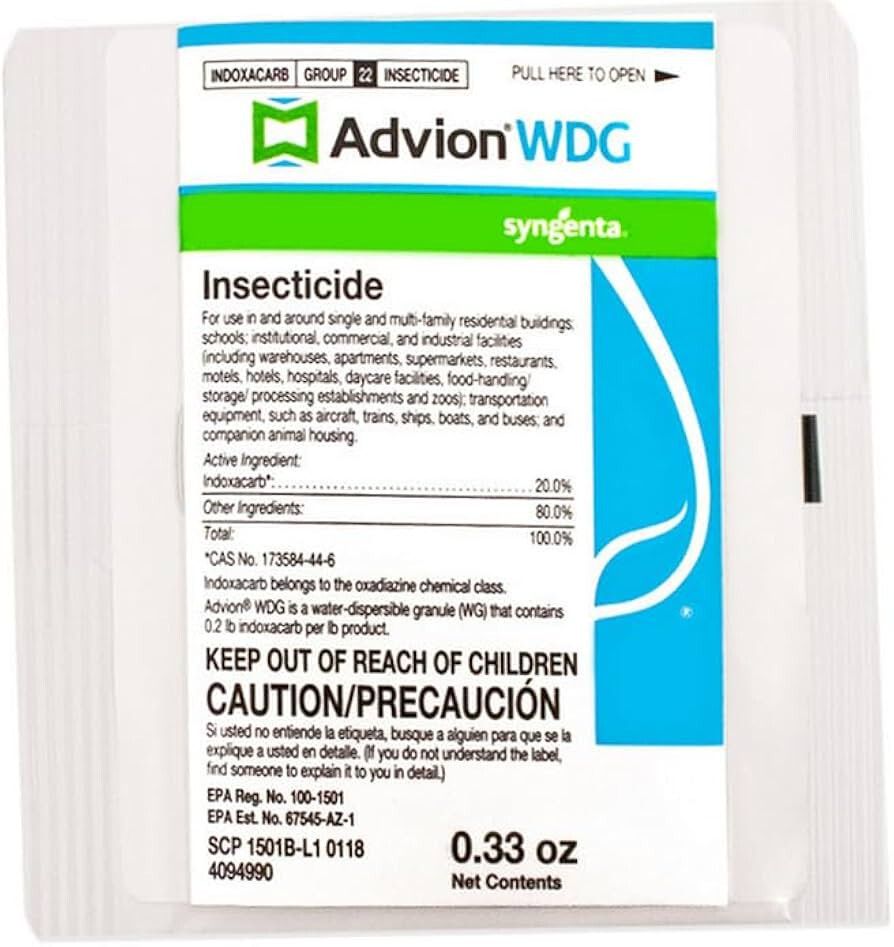 2 Packets Advion WDG Insecticide Insect Killer Ants Roaches flea Stink Bugs ETC