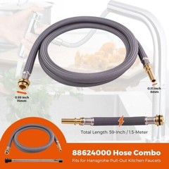 Durable Nylon 59-Inch Hose Combo for Hansgrohe Faucets – Money-Back Guarantee