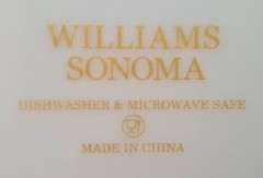 1 Williams Sonoma Famille Rose Salad Plate 8.75″ NEW Blue Easter Spring