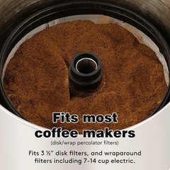 1 Pcs Reusable 7-14 Cup Coffee Filter for Percolator Coffee Pot Electric, Replac