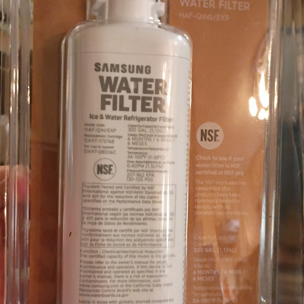 Samsung HAF-QINS/EXP DA97-17376B DA97-08006C NSF Water Filter 300 Gal