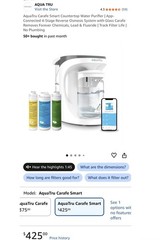 AquaTru Carafe Reverse Osmosis Smart WIFI Countertop Water Purifier 4-Stage New