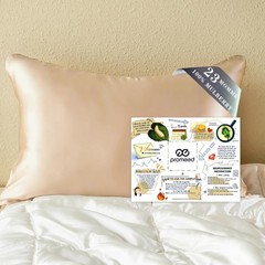 Hyaluronic Acid Silk Pillowcase 100% Mulberry, Ultra-Hydrating 23 Momme Silk