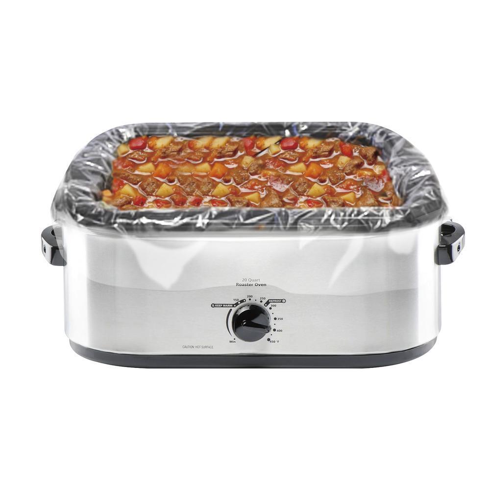 Electric Roaster Liners 2-Pack Fits 16, 18 & 22 Quart – Oven & Microwave Safe