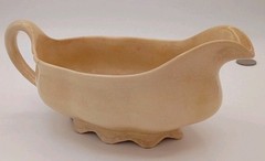 Vintage Crazed,Stained,Weathered Avona Taylor Smith & Taylor China Co.Gravy Boat