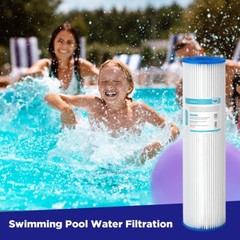 18 Pack 20″ x 4.5″ 5/20/50 Micron Washable Pleated Water Filter Fit for Big Blue