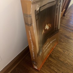 Katie Brown Simply At Meijer 3 Panel Fireplace Screen Modern Home Decor Open Box