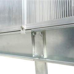 4.2/6.2/10.2ft Greenhouse Walk-in Green House Kit w/ Vent & Rain Gutter Backyard