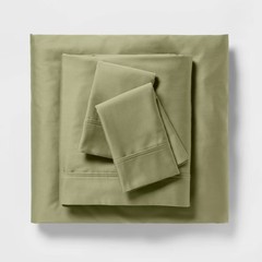 Threshold 400 Thread Count Cotton Sateen 4-Piece Sheet Set Luxurious