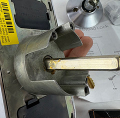 Schlage Plymouth Keypad Lock with Lever Handle * please read description *