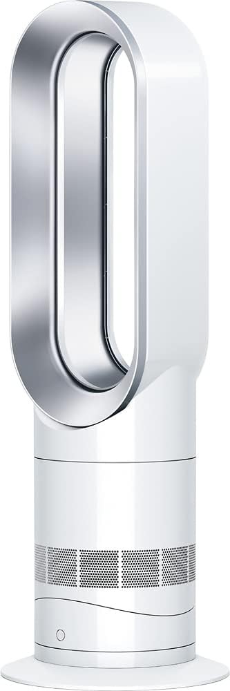 Dyson Hot+Cool AM09 Tower Bladeless Fan Heater – White/Silver (Renewed)