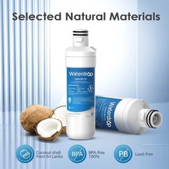Waterdrop Refrigerator Water Filter Air Filter Replacement for LG® LT1000P®, (4)